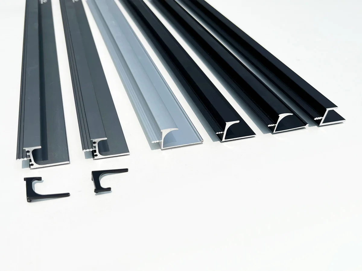 Aluminum Furniture Hidden Handle Kitchen Cabinet U Shape  L Shape Handles Furniture Drawer Handles