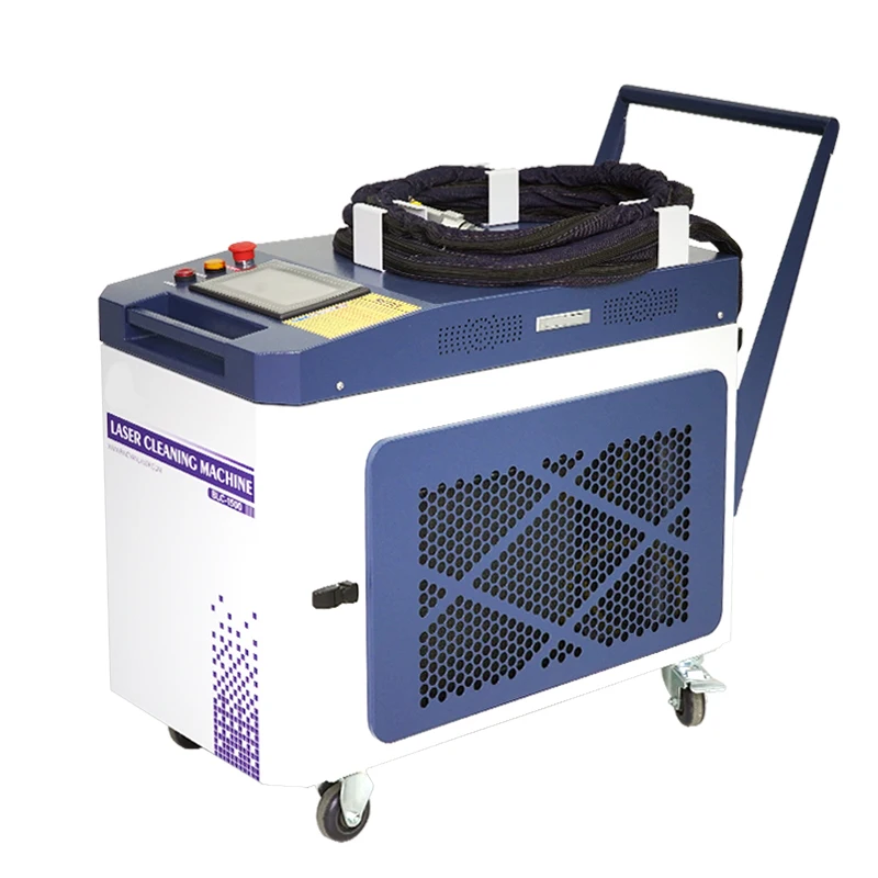 High Quality 1000w 2000w Fiber Laser Cleaning Machine for Oil Stain Rust Coating Materials Paints Removal Laser Cleaner