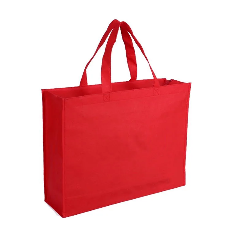 2019 Fashion Tote  Non Woven Material Promotional  Shopping Bag with Zipper Closure Type