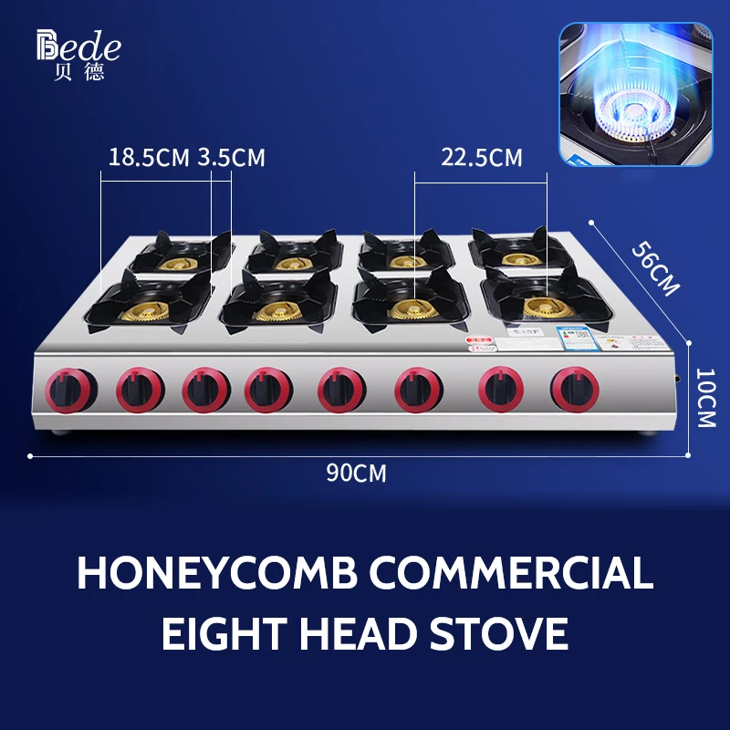 4 Burner gas stove with stainless steel top stove with household appliances kitchen cooker burner