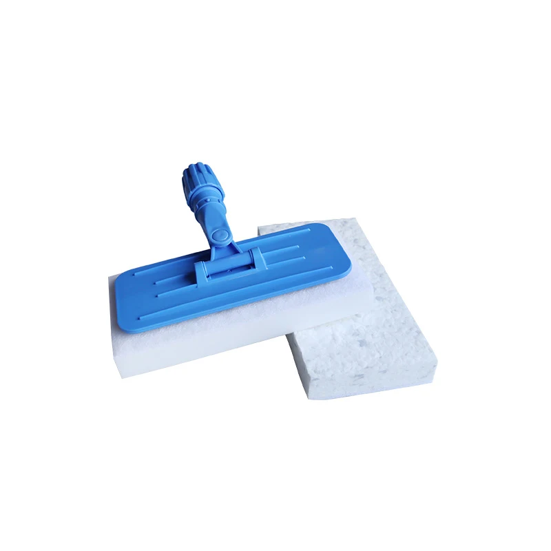 Commercial floor cleaning tools adjustable plastic head magic sponge brush melamine floor cleaning pad