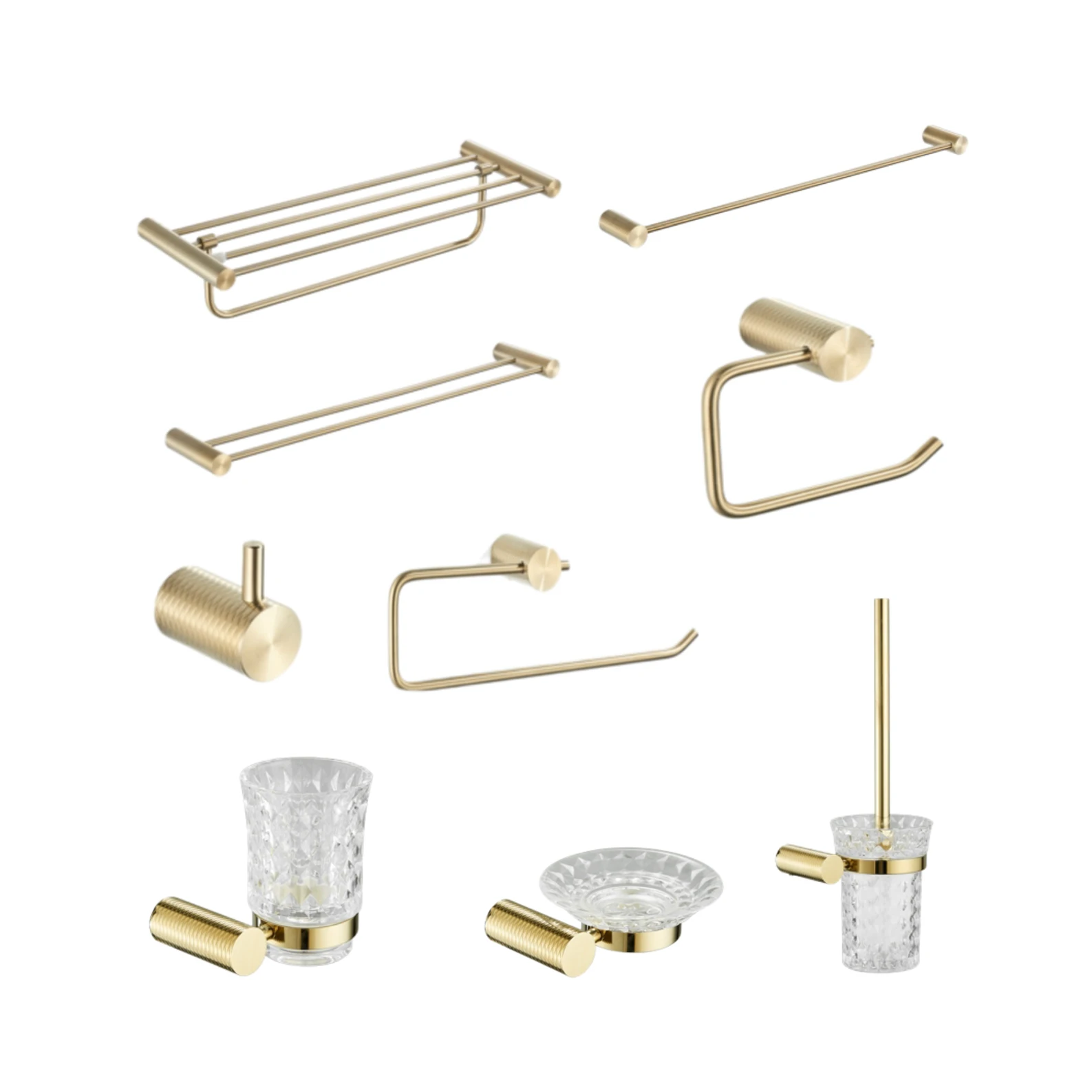 Современный настенный роскошный набор аксессуаров для ванной комнаты и туалета