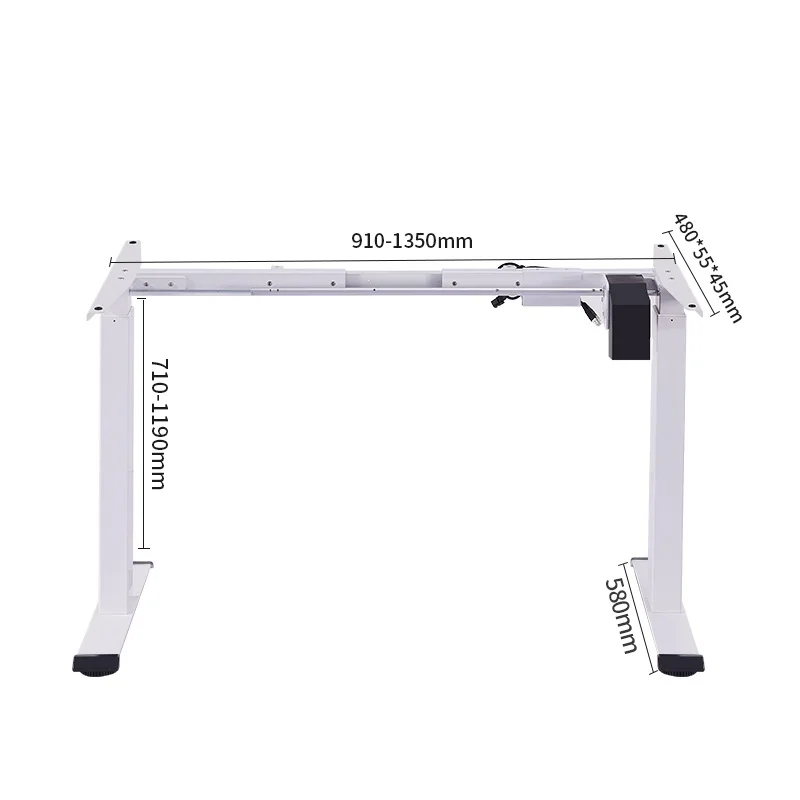 Electric Sit To Stand Office Gaming Metal White Desk Adjustable Height Original Design Up Frame Children Study Table For Adult