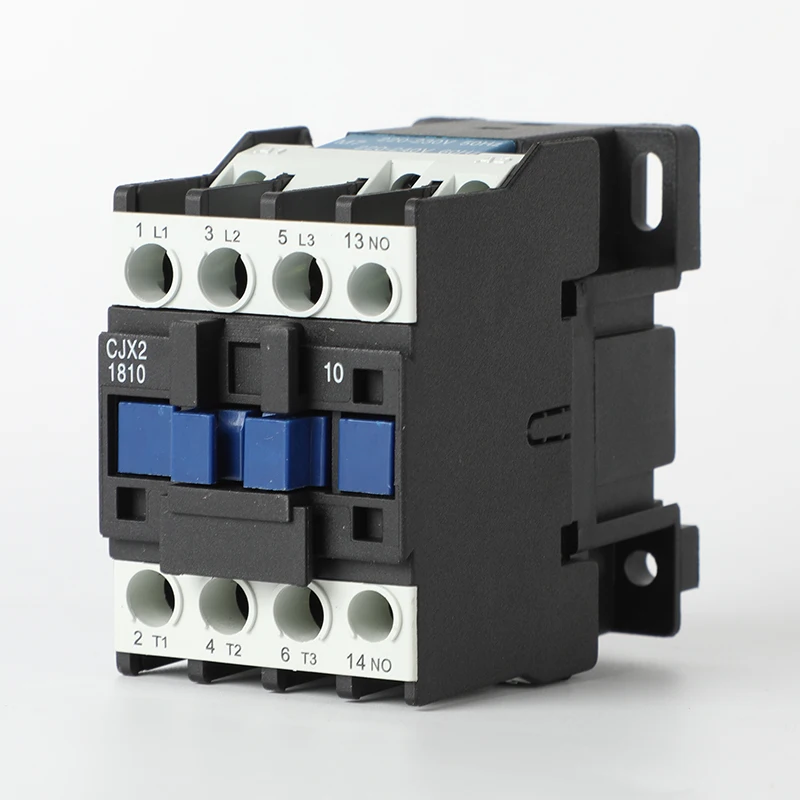 CJX2-1810 Customized 3-Pole Electromagnetic Power Contactor 18A DC Main Circuit Contactor for 380V/48V AC Magnetic Contactor