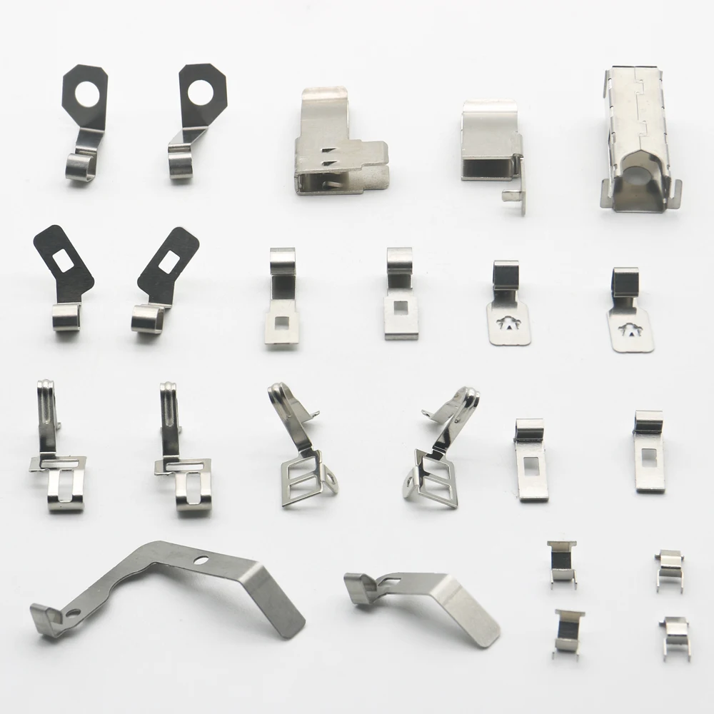 Custom Contact Battery Shrapnel Stamping Parts Battery Terminal Bronze Stainless Steel Brass Metal Stamping Blanks