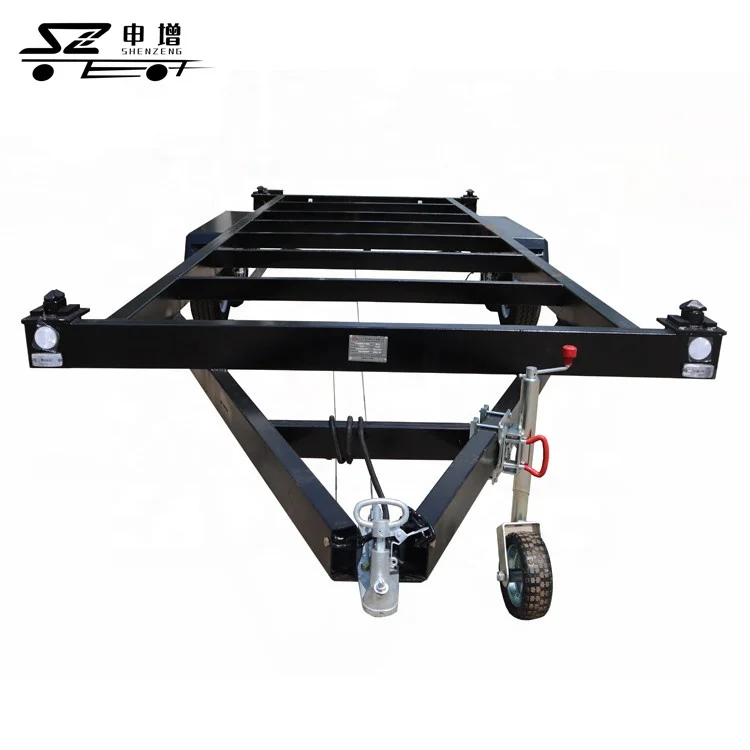 Hot Dip Galvanized Container Chassis Trailer Mobile House Trailer For Sale