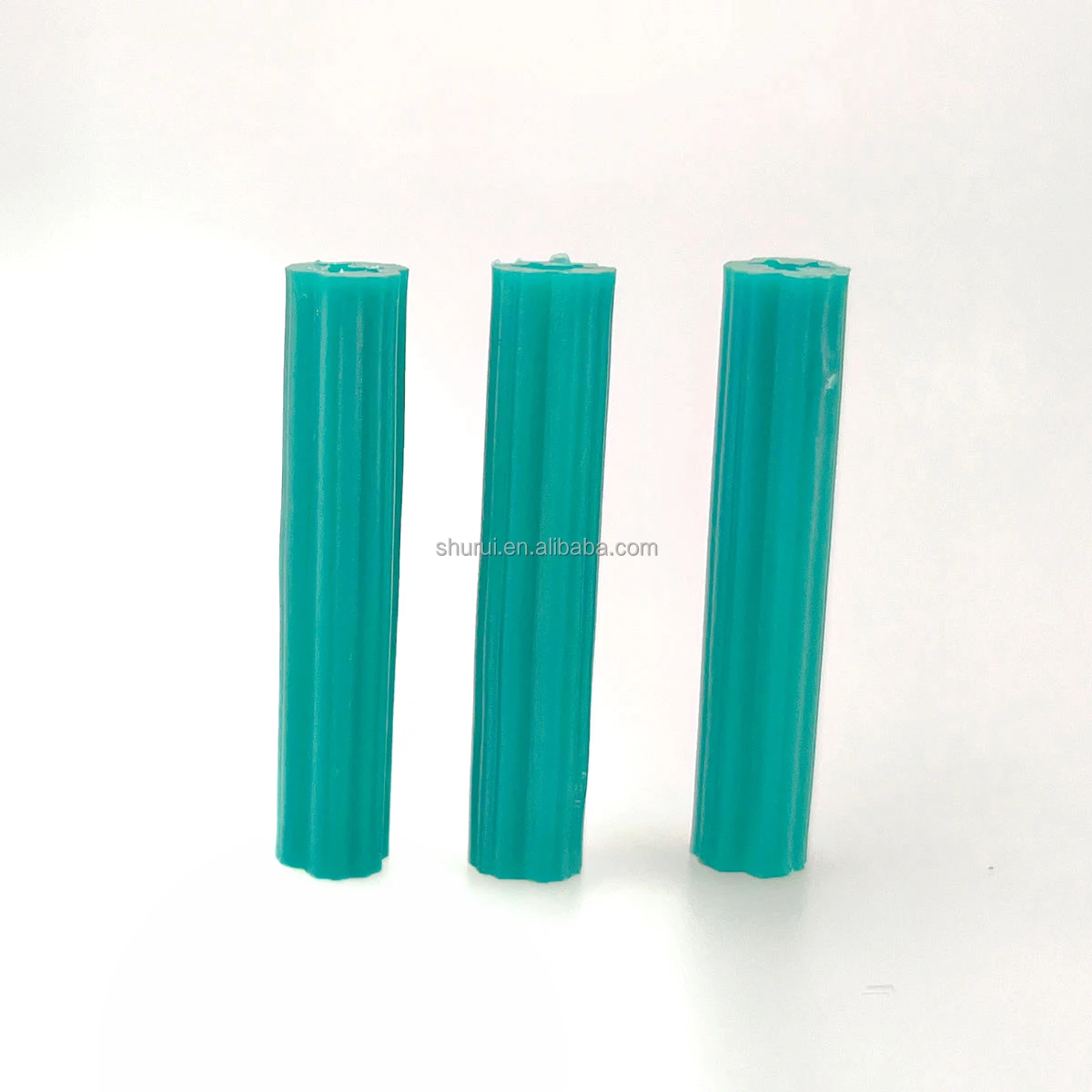 100pcs 6mm Long-Lasting Plastic Wall Plug with Fixing Nail PE Material Wall Plug Plastic Anchor