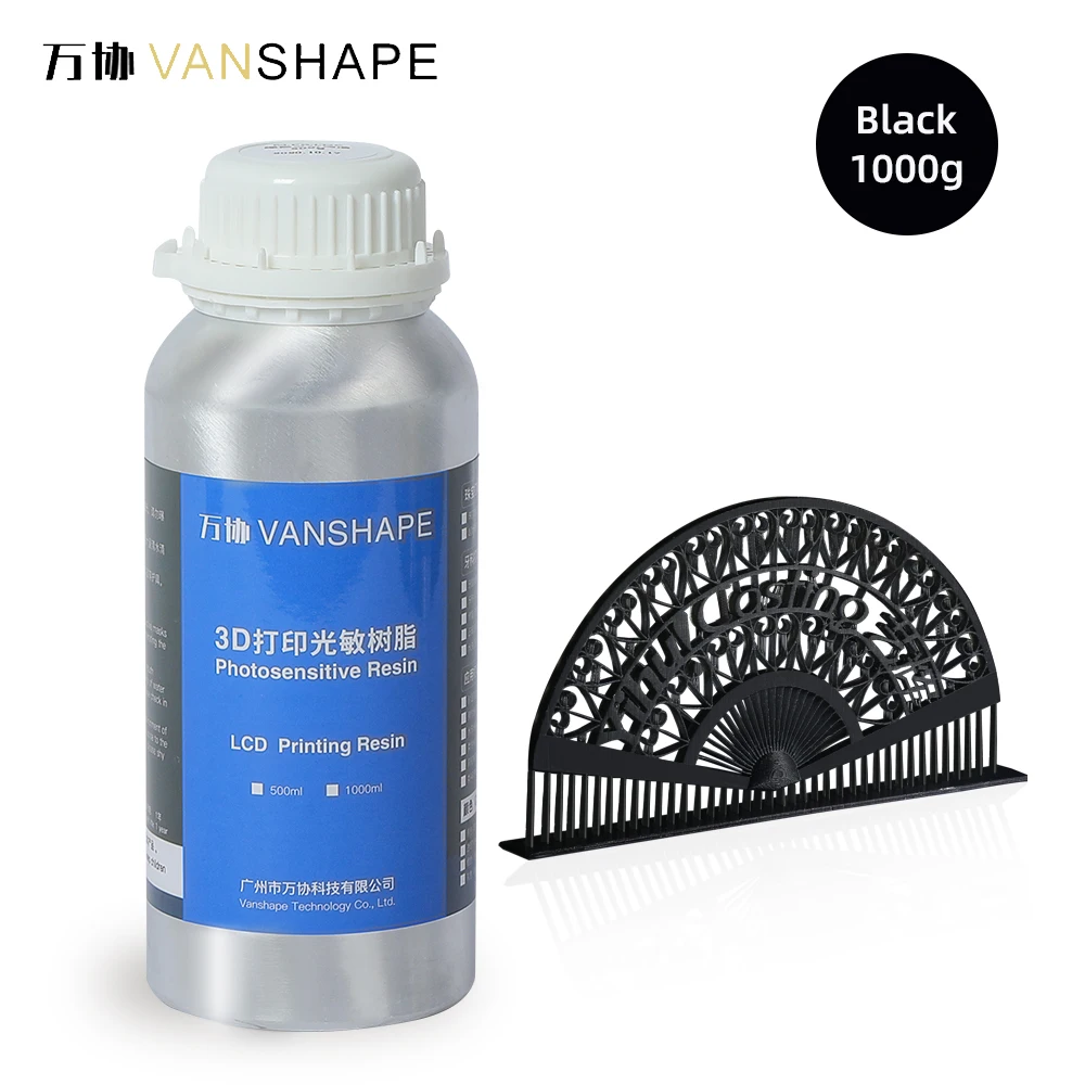 Vanshape UV Hard Resin For LCD 3D Printer High Hardness Clear UV Curing Resin For Figures
