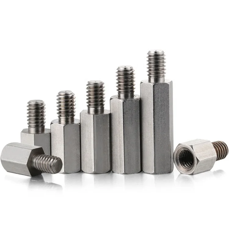 male female threaded carbon steel aluminium hex pillar step 5mm standoff spacer
