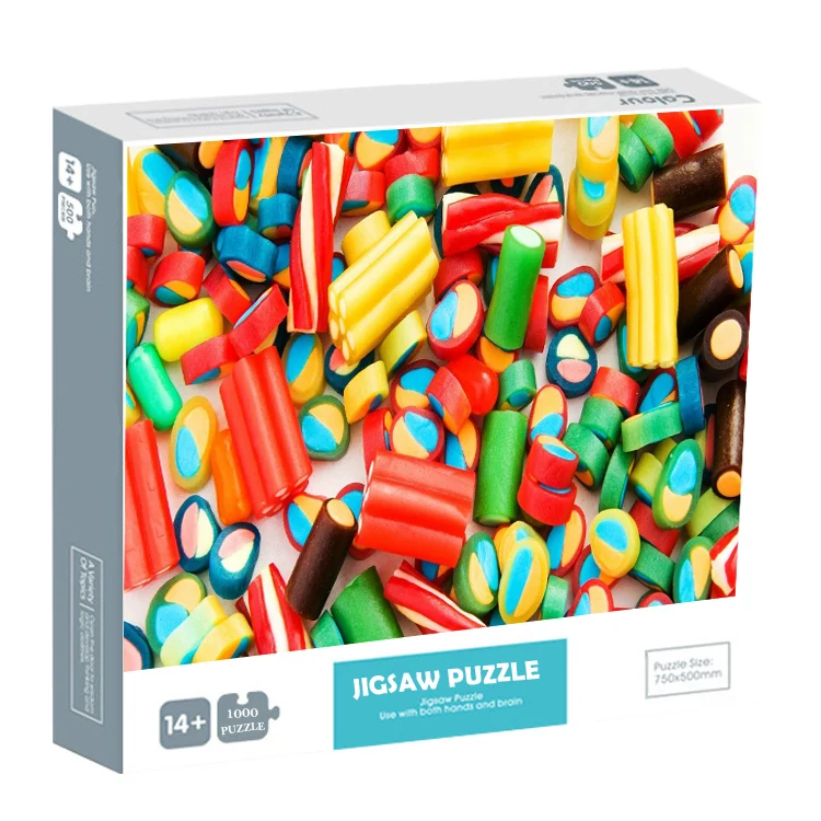 
Wholesale Custom Adult Kids Sublimation Jigsaw Puzzle Game 1000 Piece with Box Manufacturers 