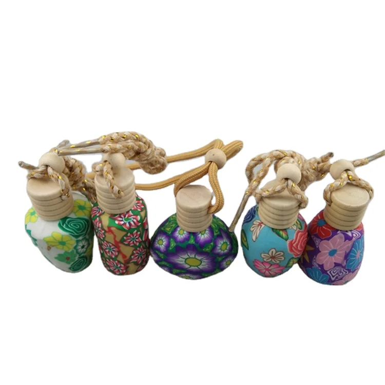 wholesale colourful 15ml aroma car perfume diffuser glass bottle