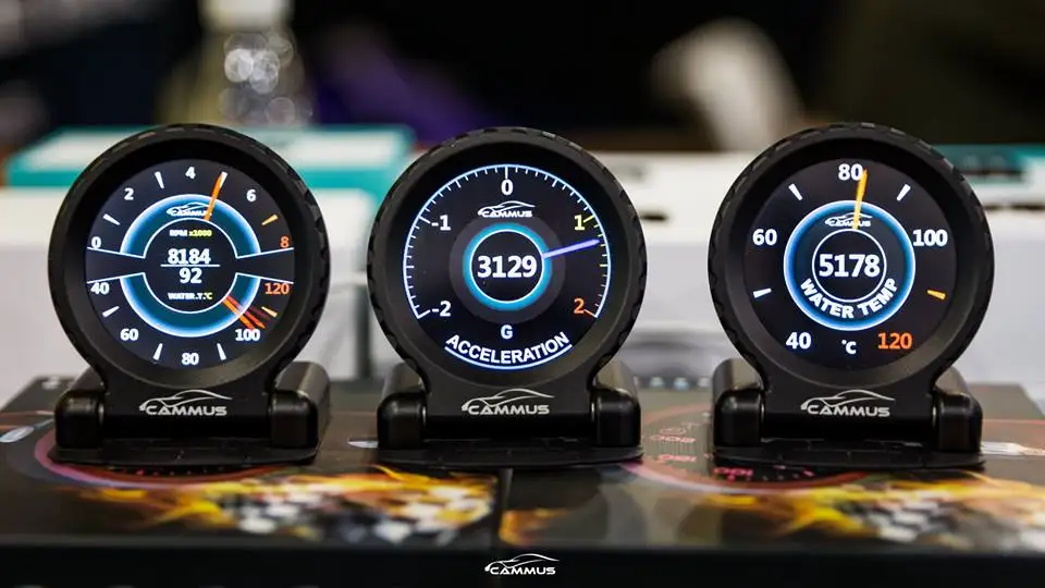  Универсальный измерительный прибор OBD2 удобный для вашего автомобиля круглый ЖК-датчик первого