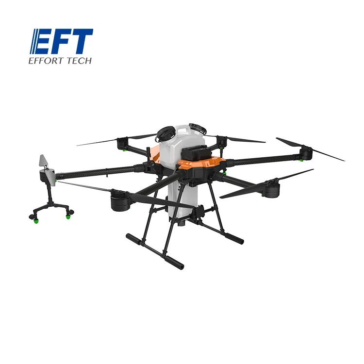 EFT new G616 6 axis 16L 16KG agricultural spray drone frame kit brushless sprayJIYI K++  Skydroid h12  Spray System X8 Power Sys