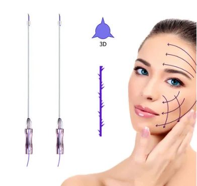 Cosmetics Korean Cog 4d 19g 100mm Hilos Tensores Korean Collagen Threads With L Cannula