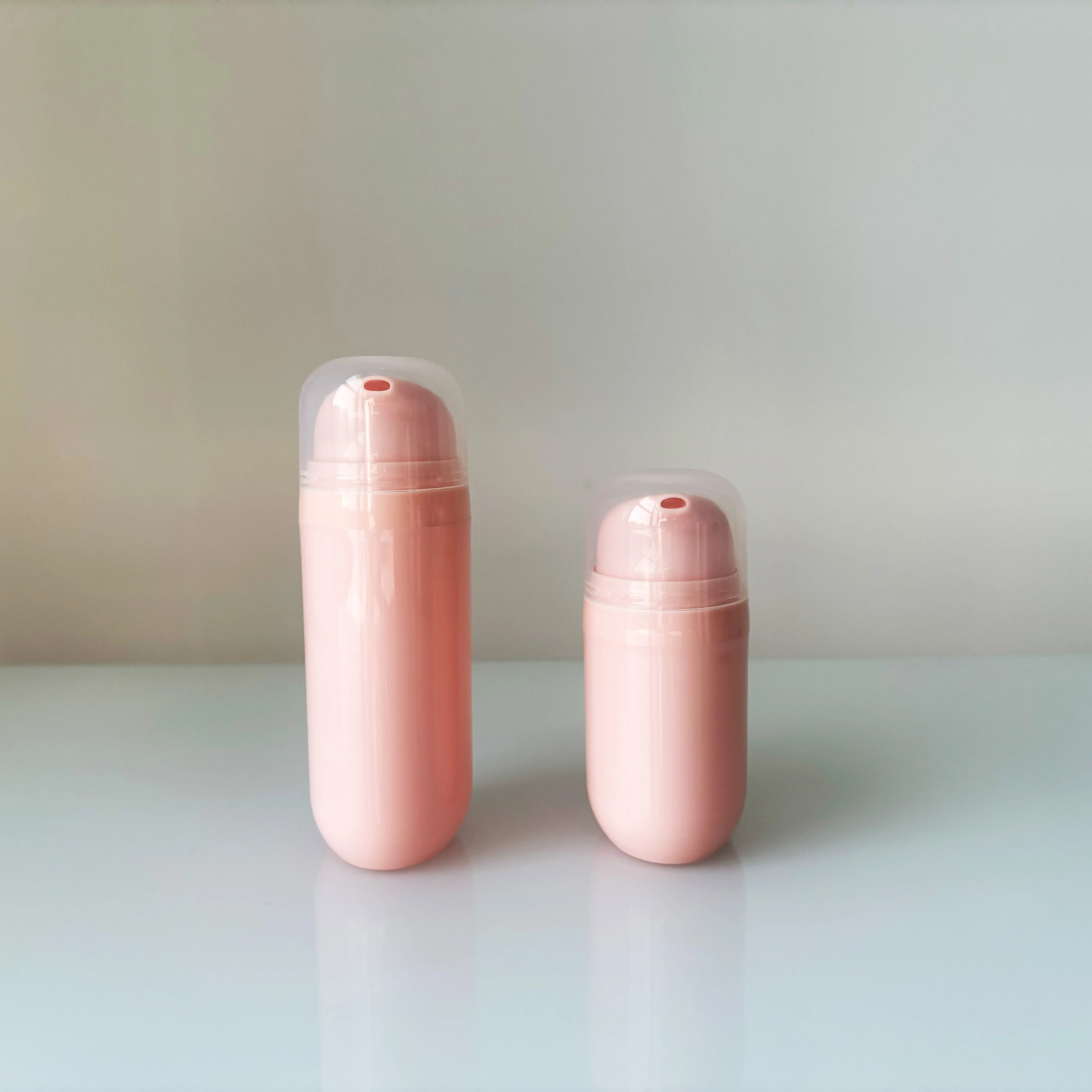 50ml 80ml White Airless Pump Bottle Plastic Lotion Airless Bottles For Baby Face Cream Hair Gel