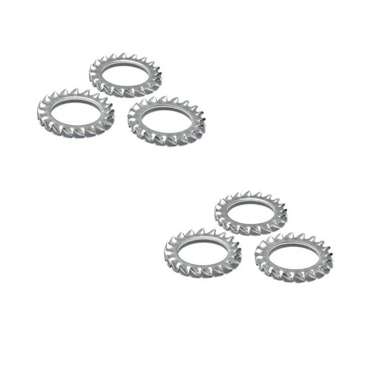 DIN6798A Serrated External Tooth Plain Locking External Teeth Lock Washer  Stainless Steel 304/316
