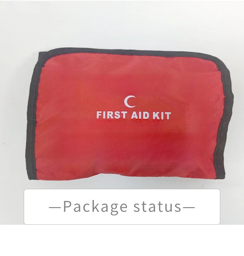 TIEJIANDAN factory directly sell CE ISO high quality Lightweight first aid bag red first aid kit for travel Car em