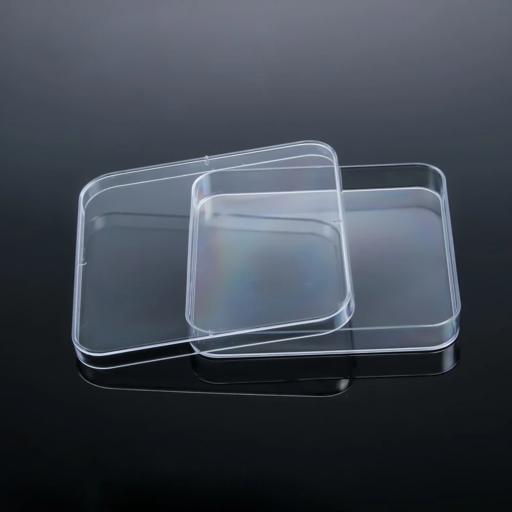 120mm Petri Culture Dish Disposable Square Shape Petri Dish Contact Plates Square Dishes