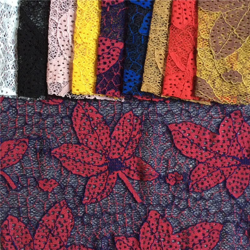 factory wholesale fancy cheap lace fabric ghana lace fabric for clothing LSML3034