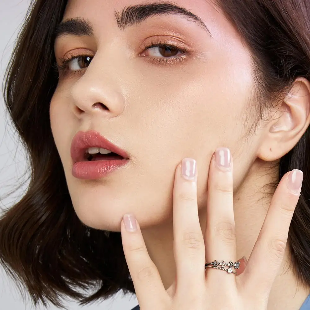 CZCITY Irregular 925 Sterling Silver Ring Female Charm Open Hollow Open Ethnic Jewelry Black Ring