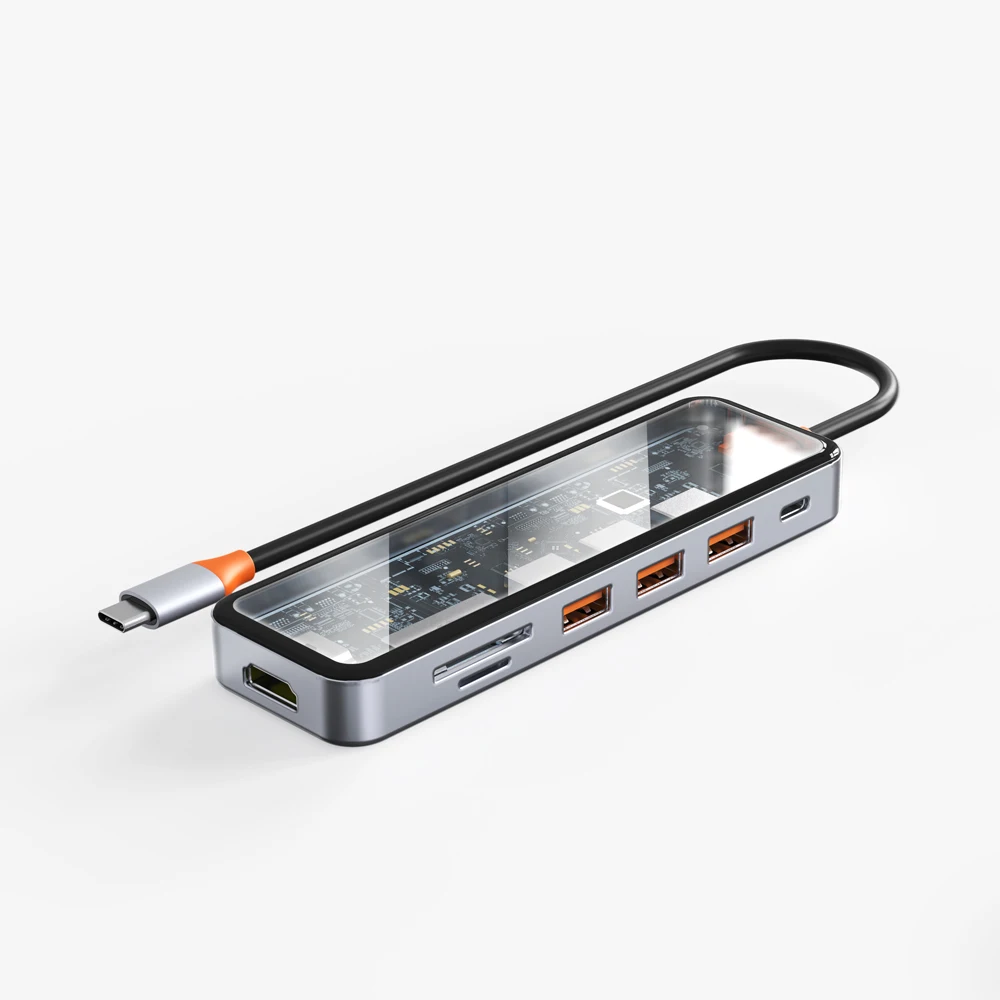 Multiple port OTG adapter 7 in 1 USB3.0 to 7 ports USB 3.0 2.0 Mini portable hub USB for multi mobile device