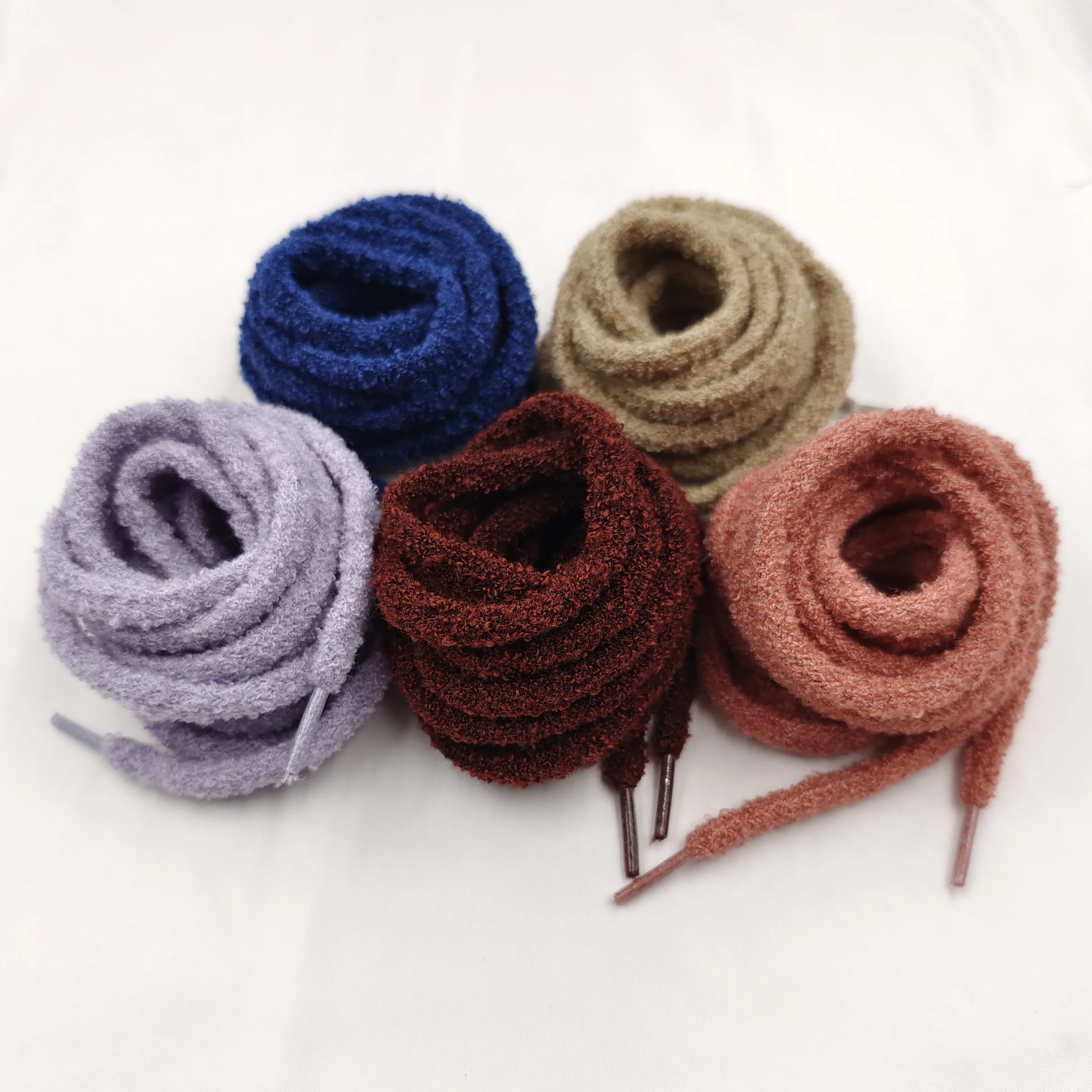 Soft Fuzzy shoelaces Fringed LACES up shoe laces lovely warm laces