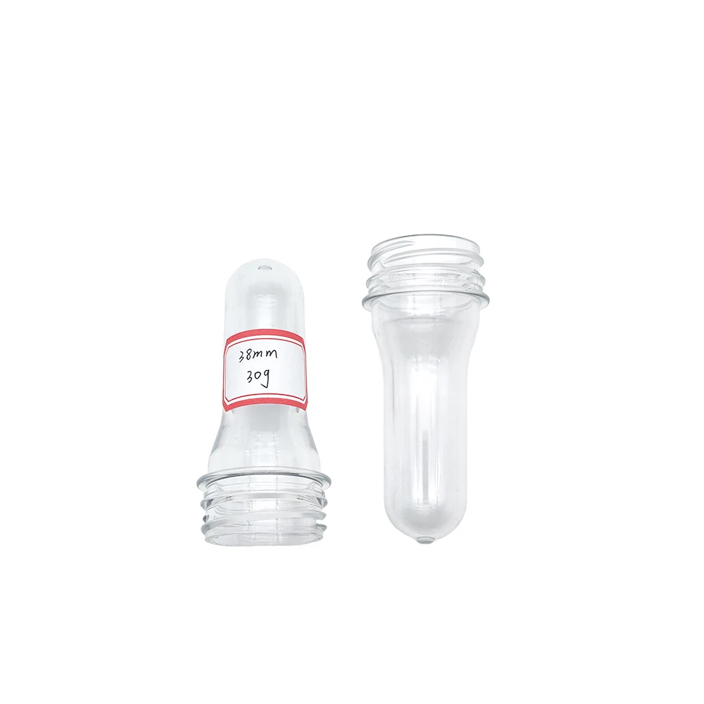 38mm 30g  clear color drinking water Bottles  PET plastic 500ml  bottle preform