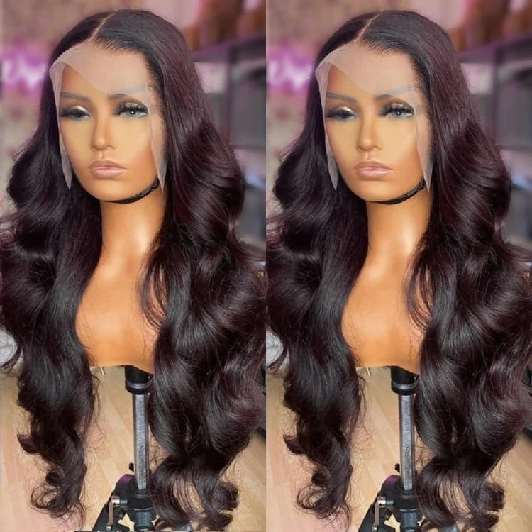 AML Wholesale Body Wave Lace Front Wigs For Black Women Brazilian Body Wavy Closure handmade Wig HD Lace Front Human Hair Wigs