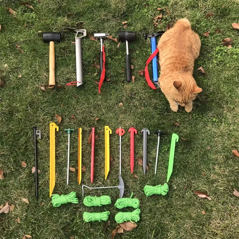 A137 Cast Iron Outdoor Camping Hammer for Tent Pegs for Hiking