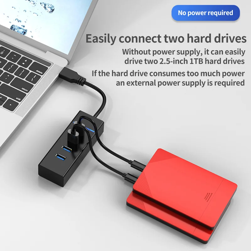 New 4 Ports Usb c hub Portable High Speed Usb Docking Station Usb 3.0 Hub