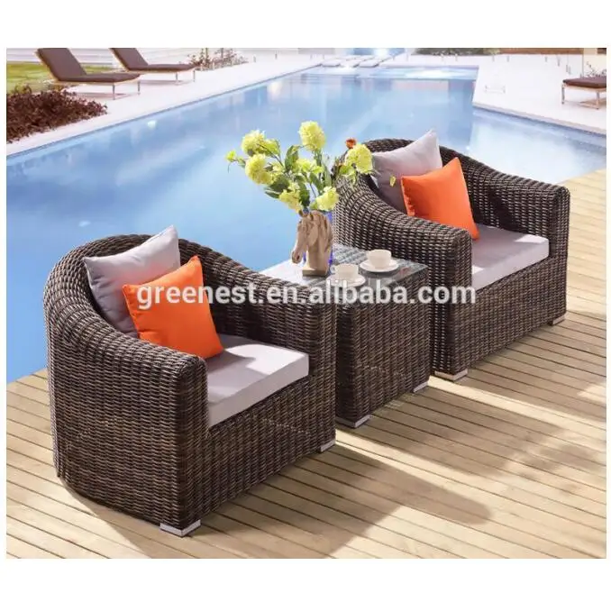 cheap 3 pcs wicker patio sets outdoor leisure garden sofas