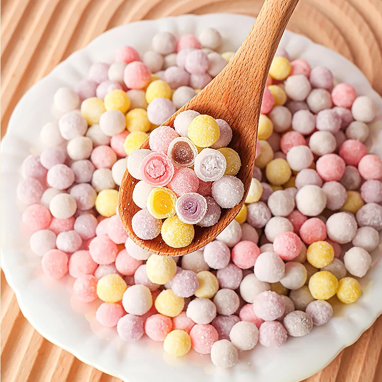 1 Minute Quick Cooking Tapioca Pearls multi- Flavors Room Temperature Stored Popping Boba Bubble Milk Tea Ingredients