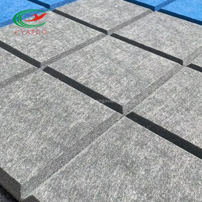 Custom color PET felt acoustic panel sound absorption polyester fiber acoustic panel for indoor decorative