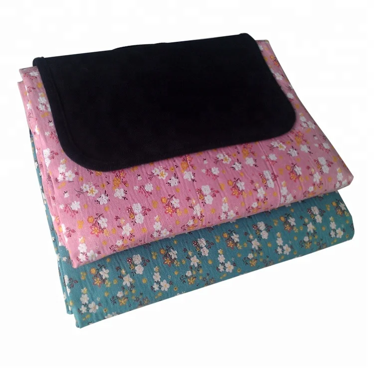 Wholesale Custom Portable Folding Waterproof Picnic Blanket Polyester Plaid Picnic Blanket