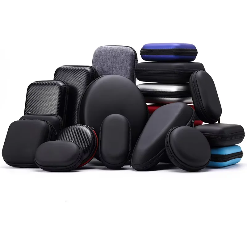 Hardness EVA Case for Earphone Power Bank USB Cable GPS Hard Drive Collecting Outdoor Camping Travel Space Saving Storage Bag