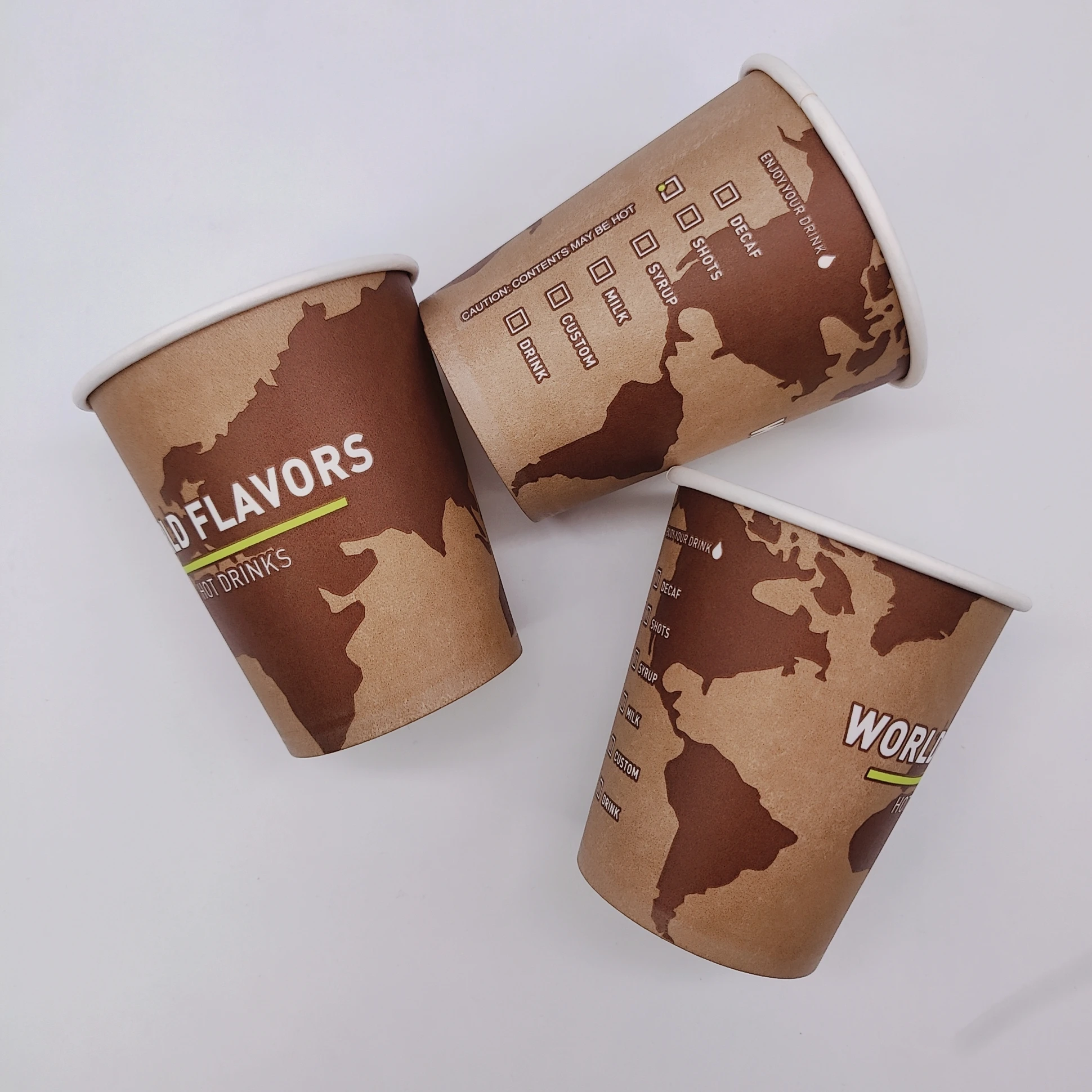 8oz customized logo printed party cup disposable paper coffee cup