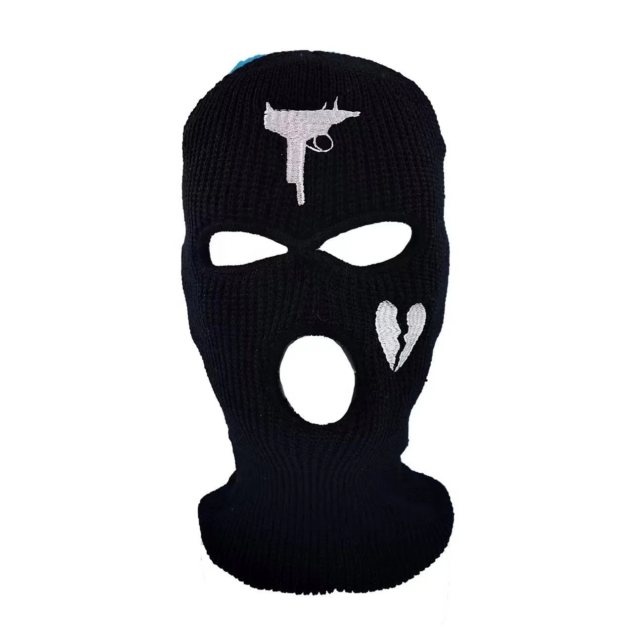 High Quality Multi-function Face Neck 3 Hole Uzi Balaclava Hat Winter Sweater Headwear Windproof Neck Warm Ski Mask Beanies For