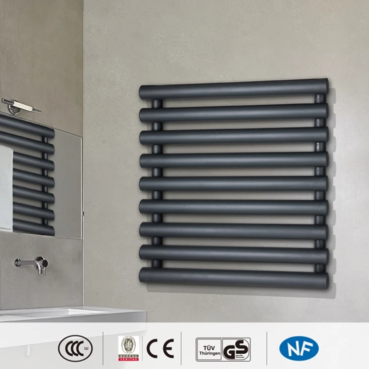 AVONFLOW Black Small Size Towel Rack Bathroom Heater Heated With Heating Element CE ETL UL NF ERP Certificate