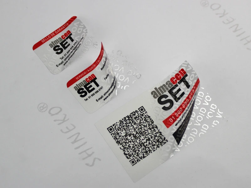 Индивидуальные виниловые наклейки void белые гарантийная наклейка при взломе материала защитной этикетки VOID