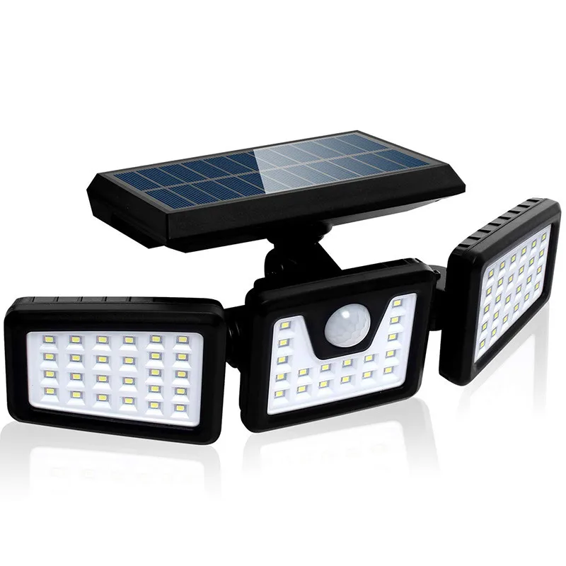 74led high brightness can be rotated product garden hanging package custom solar wall light