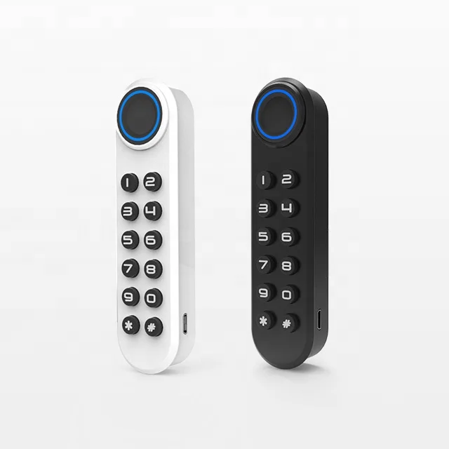 Qidots ABS fingerprint cupboard office desk secret smart sensor drawer locks