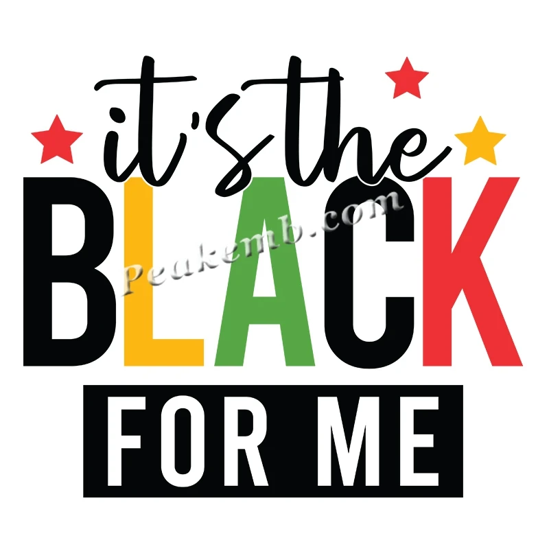 Hot Sale Washable Black King Black History DTF Printing Transfer For T-Shirt Decals