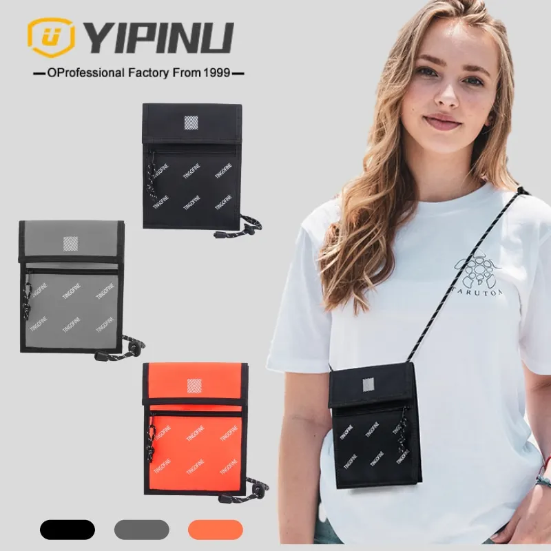 YIPINU Travel Neck Pouch Passport Holder Wallet High Quality Waterproof Passport Bag Hold Passport Easily Carrying Cell Phone