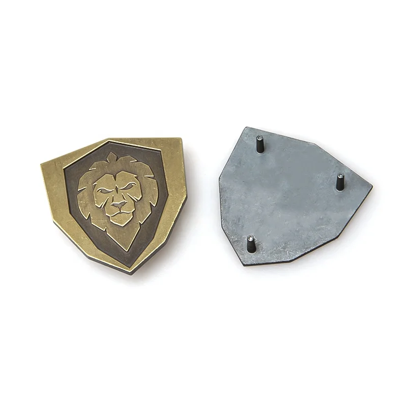 Metal brand logo label for clothing