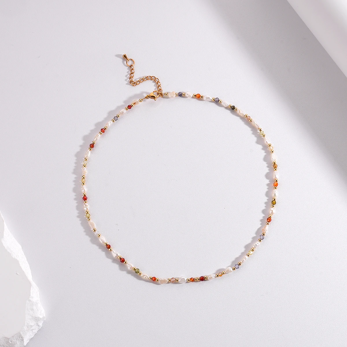 New Multi Color Crystal Natural Stone Beads Baroque Pearl Necklaces Bracelets Women Fashion Jewelry Sets