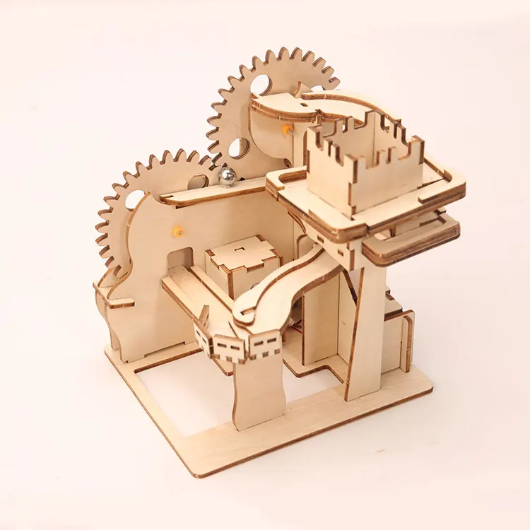 Лидер продаж новый дизайн головоломка FSC и EN71 Marble run набор для строительства детские игрушки развивающая трехмерная деревянная ручной