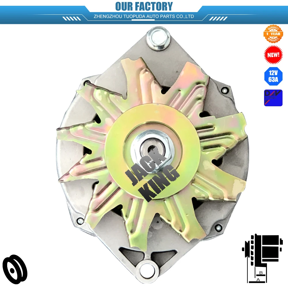 ALT2639 12V 63A 1105360 1100552 1100592 1100597 NEW ALTERNATOR FOR CHEVROLET C10 10 SI ENCILLA EN V NEW