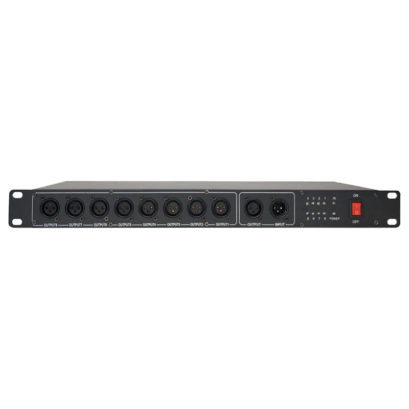 Kinusdjs 8CH DMX распределитель DMX512 усилитель сигнала повторитель для Dj оборудования сценического освещения