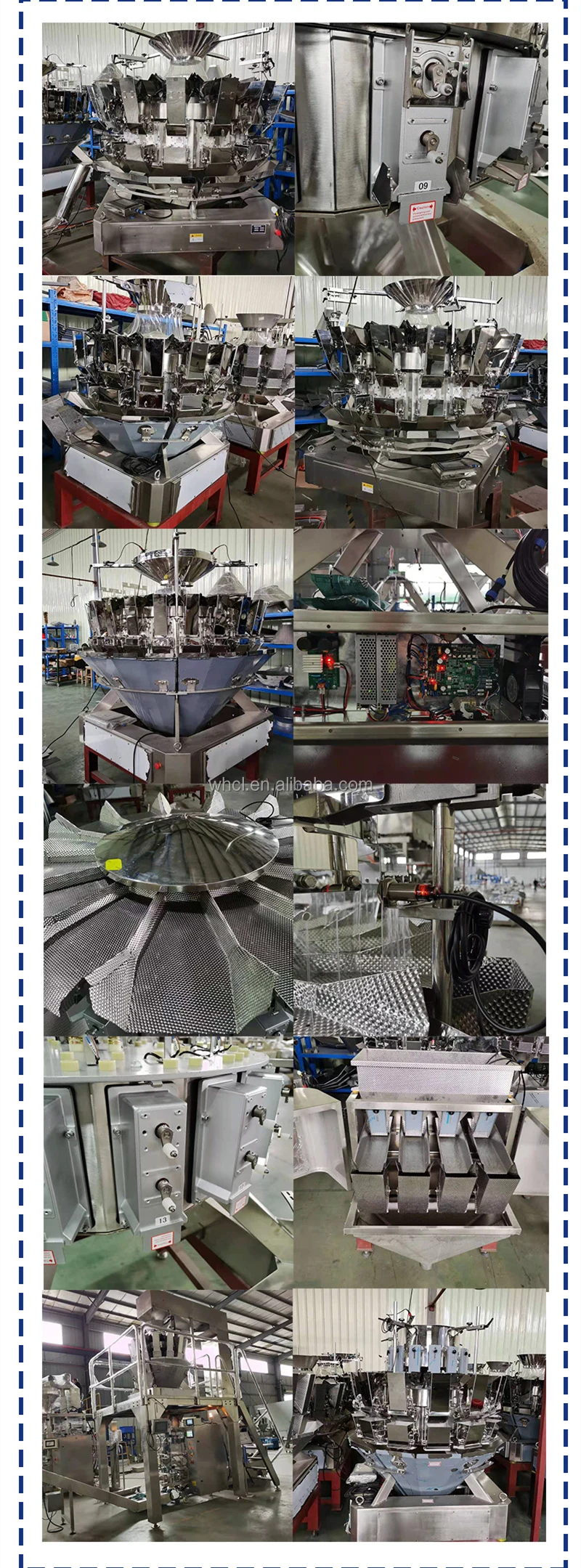 High Accuracy  Weigh Sensor Multi 2/4/10/14 Tea Heads Beans Sugar Granule Salt Weighing Linear Weigher