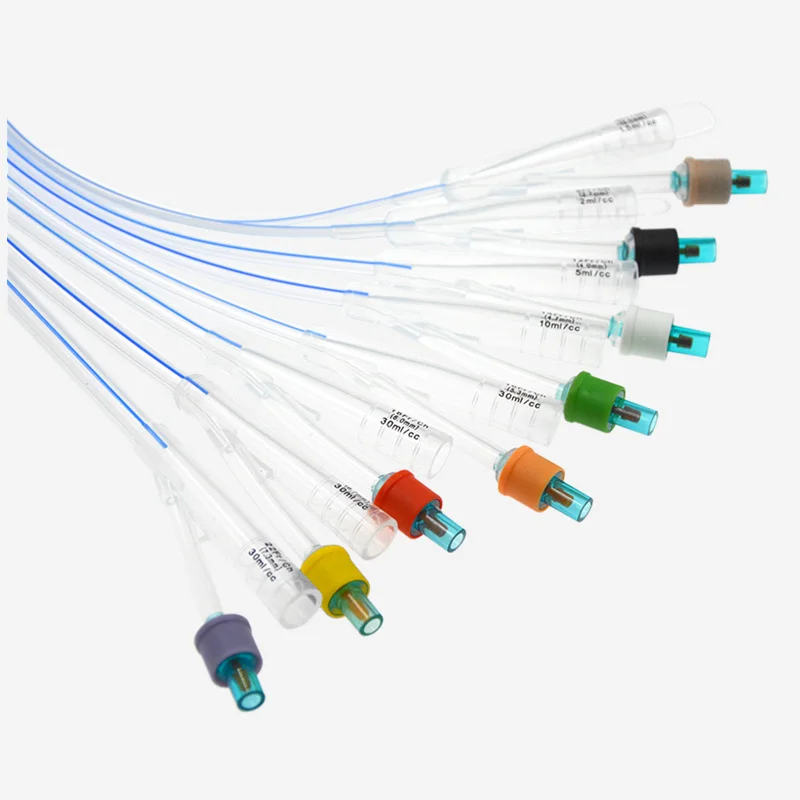 JNCMED Medical Grade Silicone Urethral Catheterication Kit Urinary Catheter Foley Catheter 2 Way